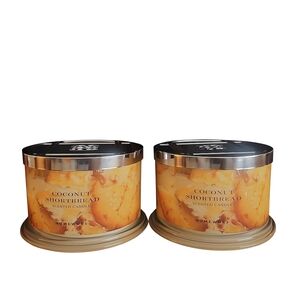 HomeWorx Coconut Shortbread Scented Candle Set
